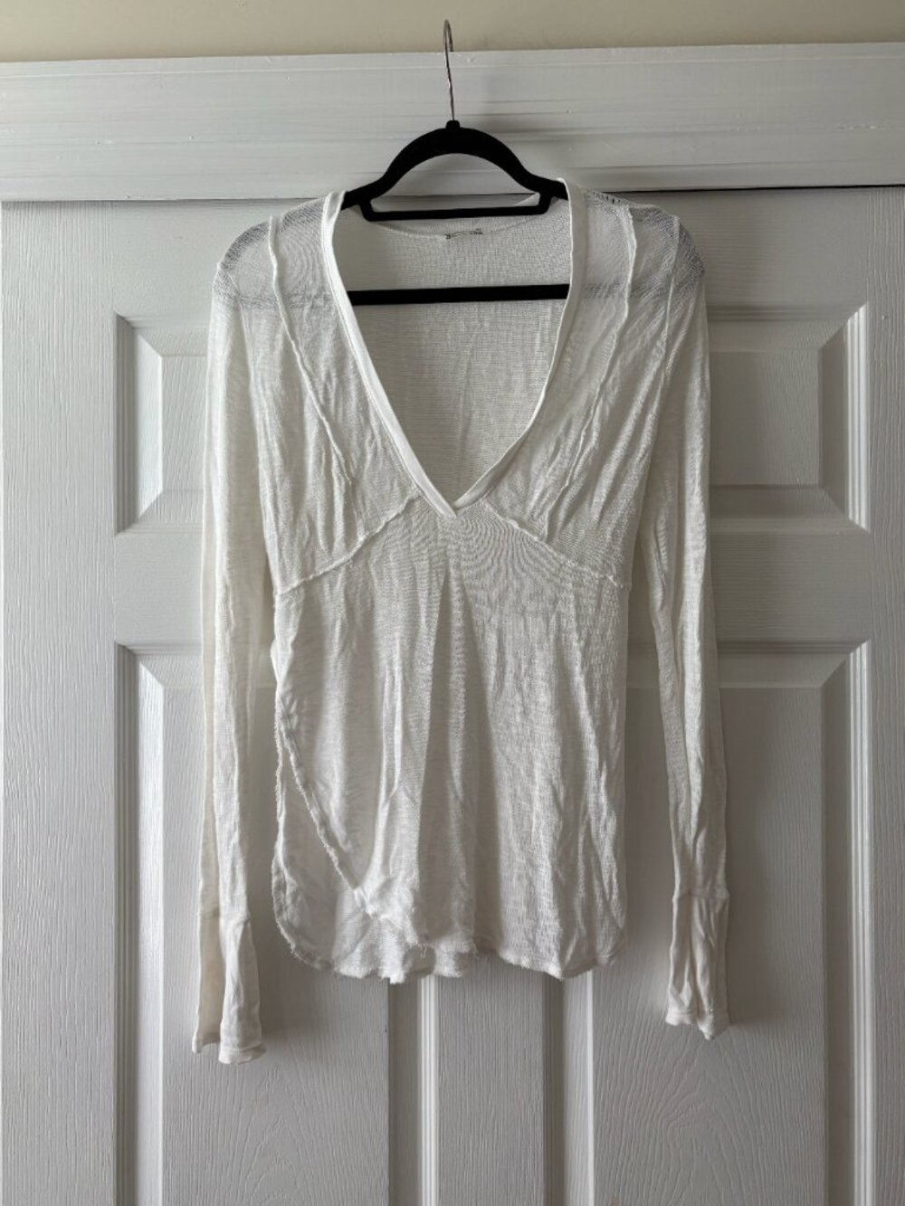 FP Intimates Long Sleeve White Top